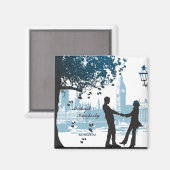 Aimant couple romantique amoureux enregistrer l'annonce d (Recto/Verso)