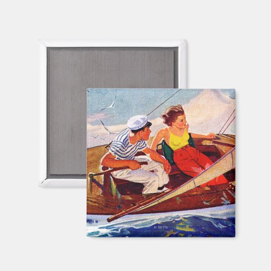 Aimant Couple Sailing (Recto/Verso)