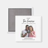 Aimant Couple Sonogram Photo Pregnancy Announcement (Recto/Verso)
