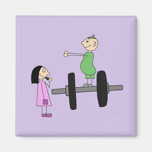 Aimant couple sportif (Devant)