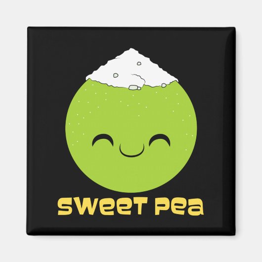 Aimant Couple Sweet Pea Performance de Relation Mignonne (Devant)
