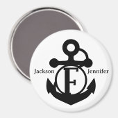 Aimant Couple's Custom F Première Ancre porte de croisièr (Recto/Verso)