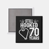 Aimant Couples mariés 70e Anniversaire 70 ans (Recto/Verso)