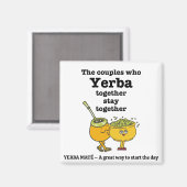 Aimant Couples YERBA MATE élégant (Recto/Verso)
