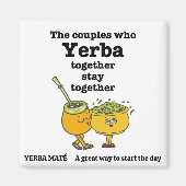 Aimant Couples YERBA MATE élégant (Devant)