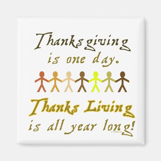 Aimant Coupures De Papier Thanksgiving Mignonnes À Dire (Devant)