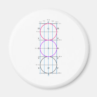 Aimant Cour de 20x60m **Cercles**