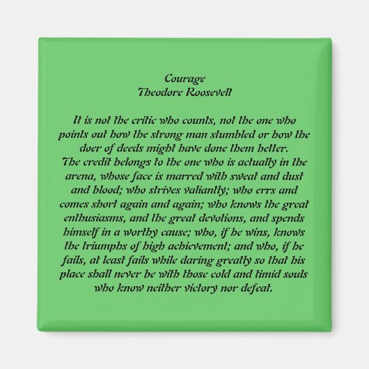 Aimant Courage (Devant)