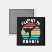 Aimant Couramment en karaté Karaté drôle (Recto/Verso)