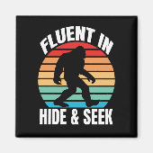 Aimant Courant à cache-cache drôle Bigfoot (Devant)