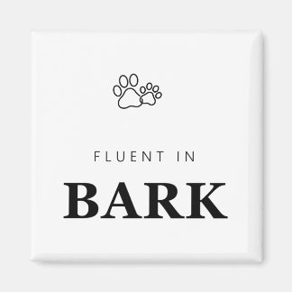 Aimant Courant en empreinte de patte d'amour de chien drô
