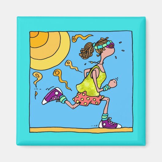 Aimant coureur d'été (femme) (Devant)