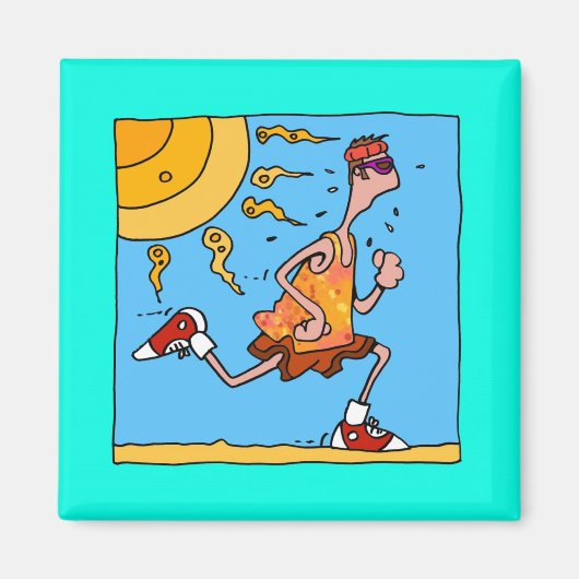 Aimant coureur d'été (mec) (Devant)