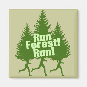 Aimant Courez la course de forêt