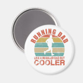 Aimant Courir Papa Comme Un Père Régulier Mais Glacière (Recto/Verso)