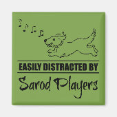 Aimant Courir un chien facilement distrait par les joueur (Devant)