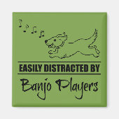 Aimant Courir un chien facilement distrait par les joueur (Devant)