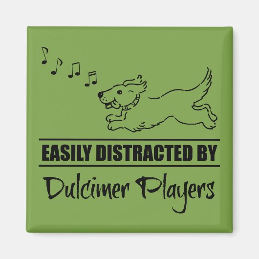 Aimant Courir un chien facilement distrait par les joueur (Devant)