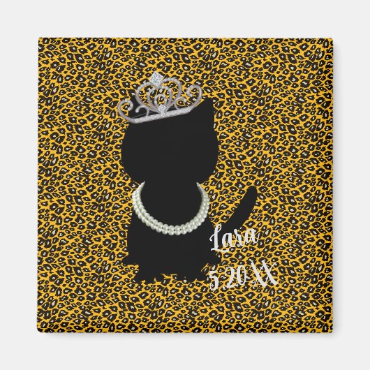 Aimant Couronne de fête Cat Darling (Devant)