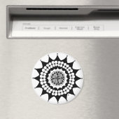 Aimant Couronne de fleurs Zen Mandala (In Situ (Lave-vaisselle))