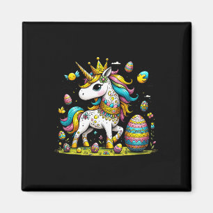 Aimant Couronne de licorne de Pâques Cadeau d'œufs mignon