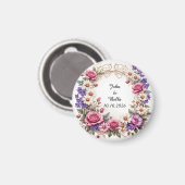 Aimant Couronne décorative florale (Recto/Verso)