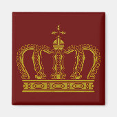 Aimant Couronne d'or + vos idées (Devant)