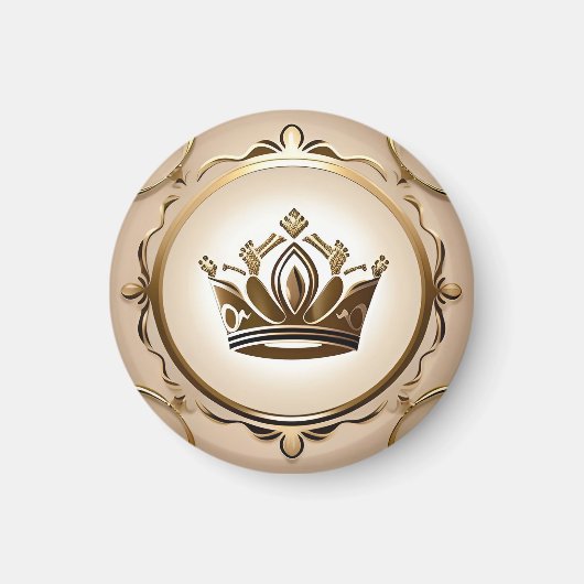 Aimant Couronne dorée élégante (Devant)