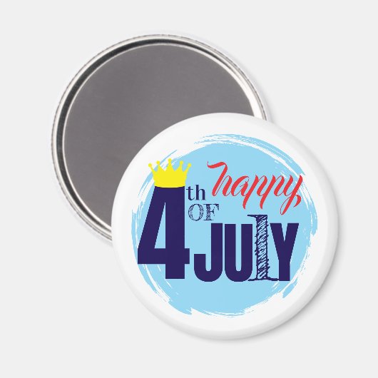Aimant Couronné le 4 juillet (Recto/Verso)
