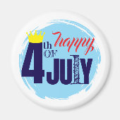 Aimant Couronné le 4 juillet (Devant)