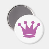 Aimant couronne princesse rose (Recto/Verso)