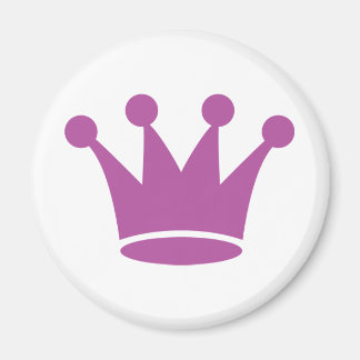 Aimant couronne princesse rose