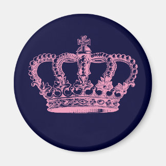 Aimant Couronne rose