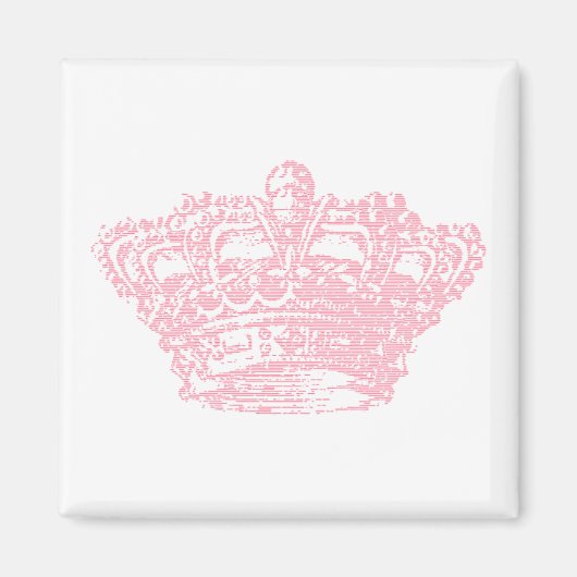 Aimant Couronne rose (Devant)