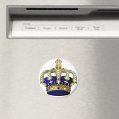 Aimant Couronne royale bleue et or (In Situ (Lave-vaisselle))