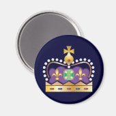 Aimant Couronne royale traditionnelle (Recto/Verso)