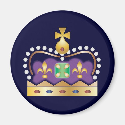 Aimant Couronne royale traditionnelle (Devant)