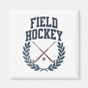Aimant Couronnes de bâtons de hockey sur gazon Design uni