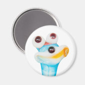 AIMANT COURRIEL EN VERRE SOURIANT (Recto/Verso)