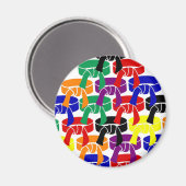 Aimant Courroies de classement des arts martiaux (Recto/Verso)