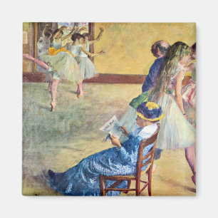 Aimant Cours de danse, la salle de danse par Edgar Degas