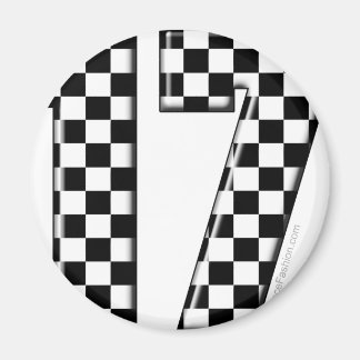 Aimant course automobile numéro 17