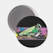 Aimant Course de lanternes vertes à travers l'espace (Recto/Verso)