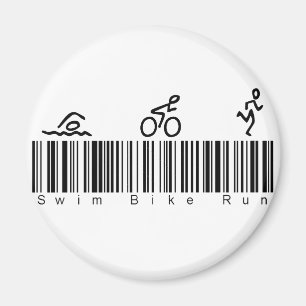 Aimant Course de vélo de bain de code barres