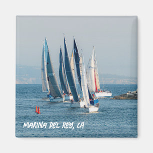 Aimant Course de yacht - Marina Del Rey, CA