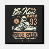 Aimant Course vintage Go Kart (Devant)