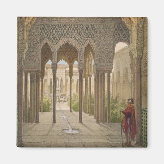 Aimant Court of the Lions, the Alhambra, Grenade, 185 (Devant)