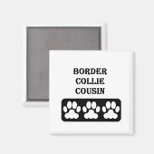 Aimant Cousin Border Collie (Recto/Verso)