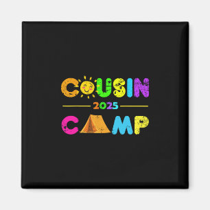 Aimant Cousin Camp 2025 Camping Vacances d'été 2025 Fami