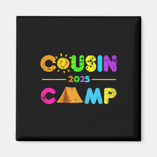 Aimant Cousin Camp 2025 Camping Vacances d'été 2025 Fami